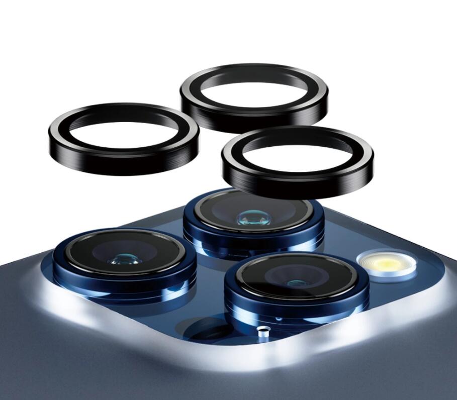 PanzerGlass™ Hoops Kameraschutz für das Apple iPhone 15 Pro & iPhone 15 Pro Max - Schwarz PanzerGlass™ Hoops Kameraschutz für das Apple iPhone 15 Pro & iPhone 15 Pro Max - Schwarz